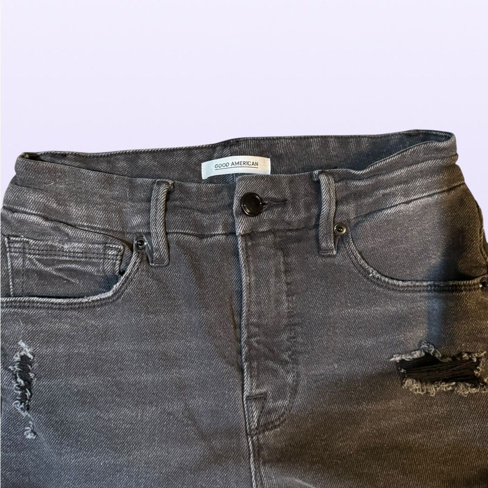 Good American Women’s “Good Legs” High Rise Distressed Skinny Jeans Size 2/26 - Picture 6 of 14